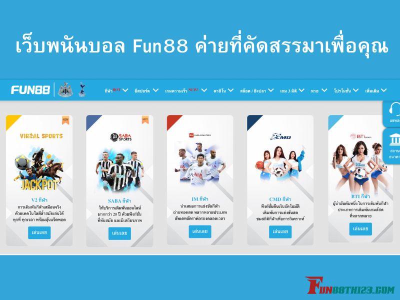 ความรู้เบื้องต้นในการแทงเว็บพนันบอล Fun88บนโลกออนไลน์ เว็บพนันบอลดีที่สุด Fun88